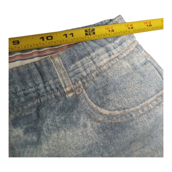 Ecru Light Wash Women's Pull-On Elastic Waist Wide Leg Casual Chic Jeans Small - Picture 6 of 9